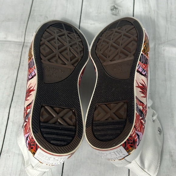 Converse Women’s Chuck Taylor All Star High Top  White/Multicolor Trim Size 7.5 - Picture 7 of 12